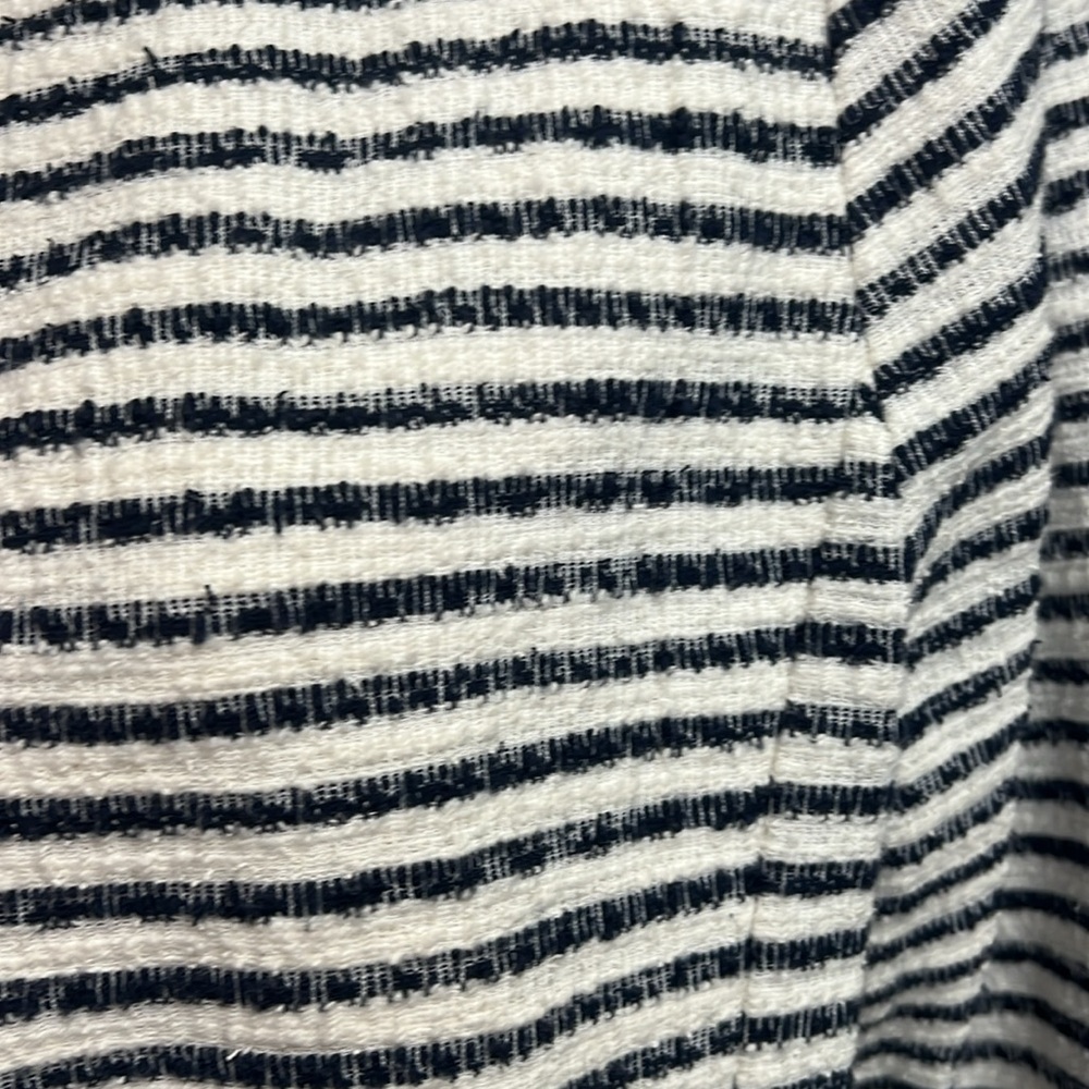 Loft Navy and white striped lightweight blazer. - Picture 2 of 4